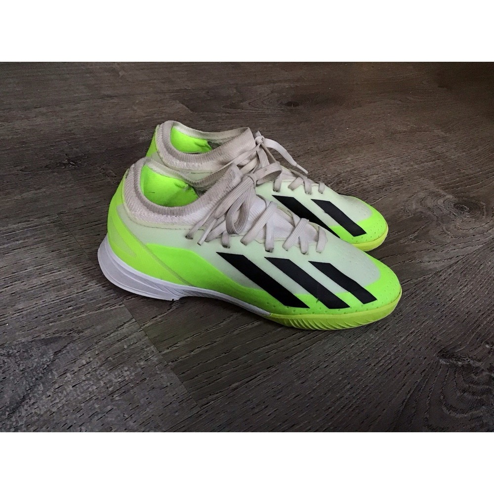 adidas Jr X Crazyfast.3 Indoor Shoes Kids Junior Size 2 Cleats Boys IE1563